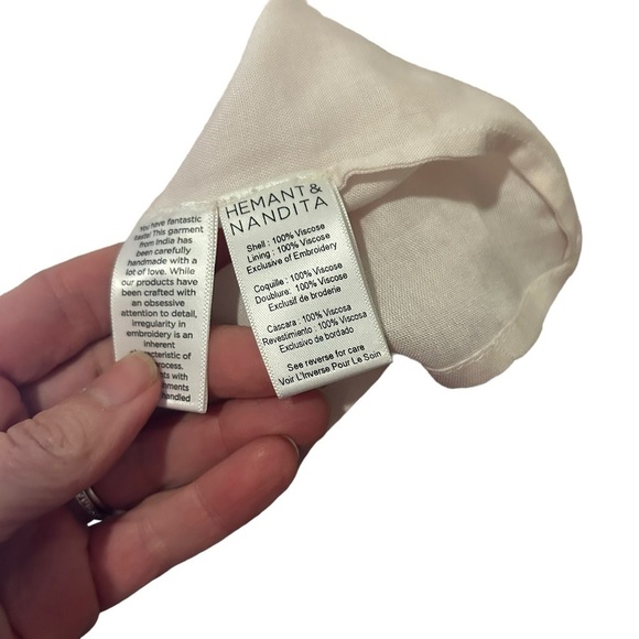 Hemant & Nandita Suki sleeveless mini dress ruffle pink size XL coquette prairie - Picture 8 of 15